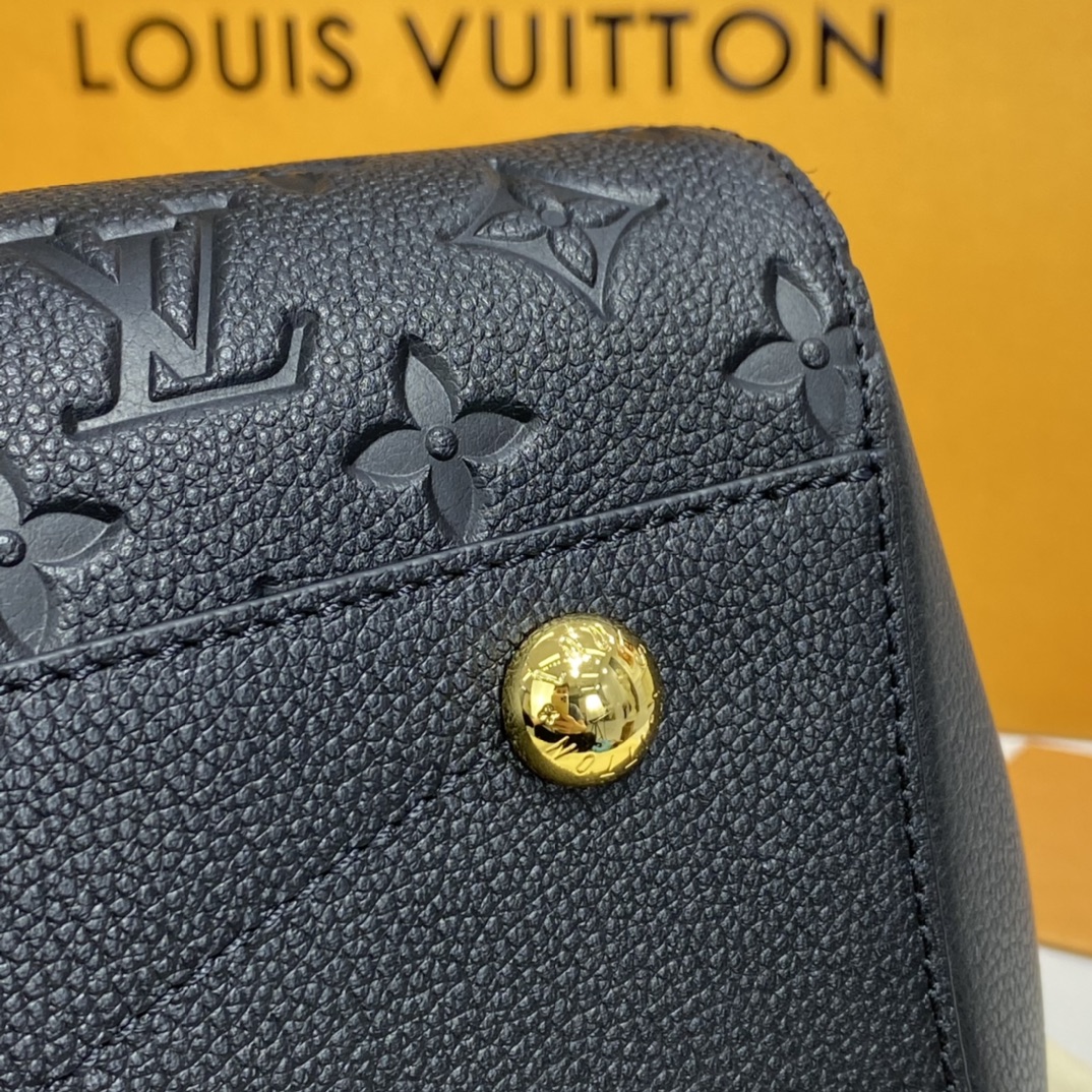 Louis Vuitton MONTAIGNE MM Handbag Monogram Empreinte M41048 Black